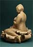 Back view of pregancy sculpture.
